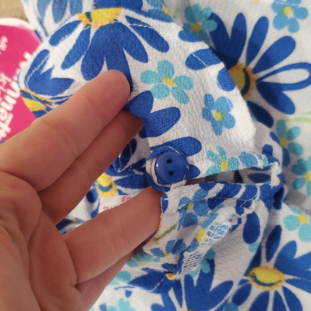 Summer Dress w Blue Flowers‎ - Picture 5 of 5